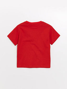 Bisiklet Yaka K?sa Kollu Hot Wheels Bask?l? Erkek Bebek Ti??rt - Waikiki фото 3