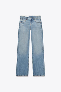 TRF WIDE-LEG LOW-RISE JEANS - Zara фото 7