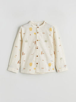 Hakim Yaka Erkek ?ocuk Poplin G?mlek