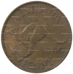 1 пенни 1960 года Австралия