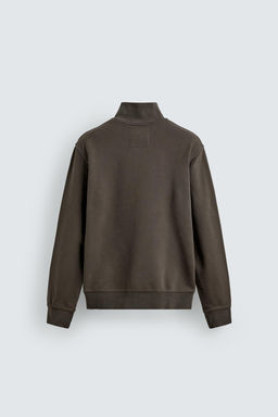 SUDADERA LAVADA CUELLO CREMALLERA / Gris antracita - Zara фото 7