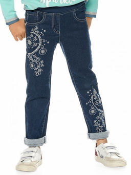 PELICAN, брюки для девочек, Темно-синий