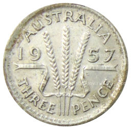 3 пенса 1957 года Австралия