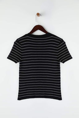 Trendyolmilla Lacivert Bisiklet Yaka Triko Ince Bluz TWOSS25BZ00300  фото 10