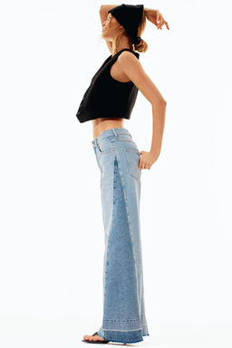 Z1975 WIDE-LEG HIGH-WAIST COMBINED JEANS