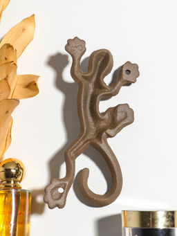 Крючок декоративный чугун "Ящерка" 18,8х10х4 см