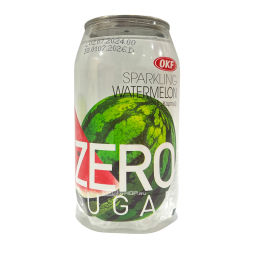 Напиток газированный без сахара со вкусом арбуза Sparkling Watermelon Zero Sugar OKF, Корея, 350 мл Акция