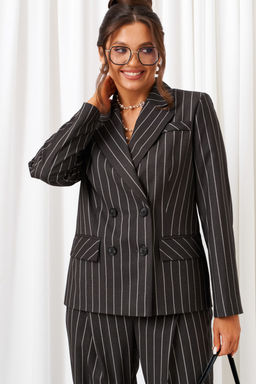 Костюм Beautiful Free 6435 темно-серый полоска