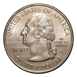 Монета 25 центов 2001 года D Штаты и территории - Вермонт