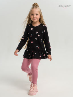 Костюм Алиса тюльпаны на черном-сухая роза - Sovalina фото 21