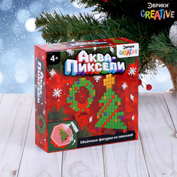Аквапиксели Ёлка и венок, 200 деталей