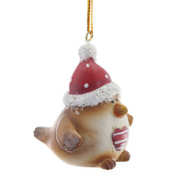 Фигурка декоративная подвесная "Птичка", L3 W5 H5 см, 2в.