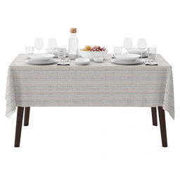 Скатерть 120х145см "Рональдо" беж, длина стола до 105см, на 4 персоны, рогожка, хлопок 171г/м2, упаковка классическая 28х41см, "Домашняя мода" (Россия)