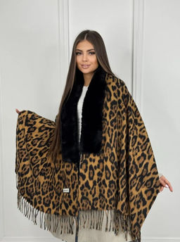 K13274 Палантин 70/180 с воротником МУЛЬТИЦВЕТ_02