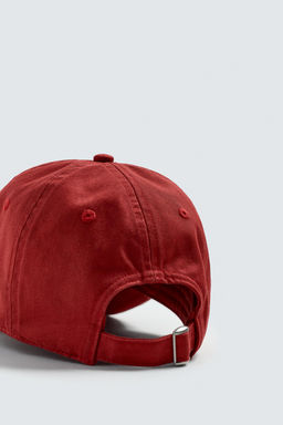 GORRA LAVADA ALGOD?N / Rojo - Zara фото 4