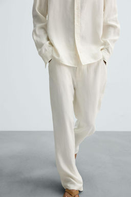 100% HEMP RELAXED FIT TROUSERS - Zara фото 24