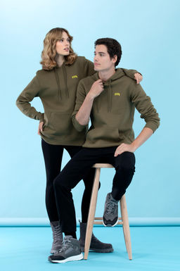 U. S. Polo Assn Базовый свитшот цвета хаки с капюшоном (унисекс) - U.s. polo assn фото 16