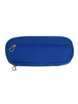 Пенал - футляр школьный Calligrata, на молнии, 2 отделения, текстиль, синий