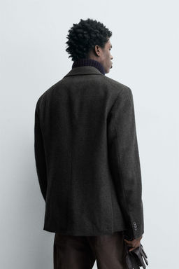 HERRINGBONE TEXTURED BLAZER - Zara фото 3