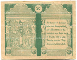 Банкнота 20 геллеров 1920 года Австрия  Санкт-Пёльтен (нотгельд)
