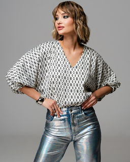 Блузка Японский шёлк с цельнокроеным рукавом - Elena sorti фото 2