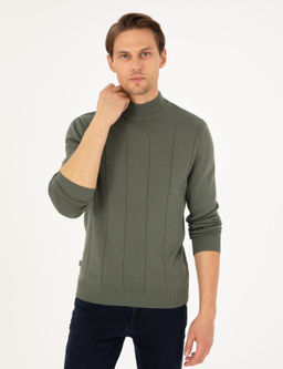 Duman Slim Fit Yar_m Bal_k__ Yaka Triko Kazak