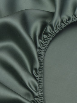 Простыня на резинке 1.5-спальная SL Home Tencel, 140×200+30 см, оливковая, тенсель