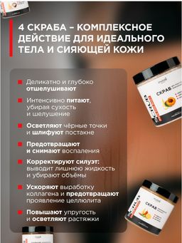 Подарочный набор скрабов с косметичкой INVIOLE  фото 3