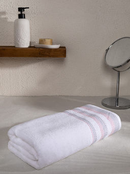 Полотенце махровое 70x140 белый махровая ткань