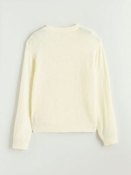 Bisiklet Yaka K?z ?ocuk Triko Kazak