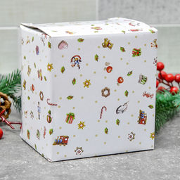 Кружка 350мл НОВОГОДНИЙ в под.уп. Фарфор арт.105-129 /Lenardi/ #НовыйГод  фото 3