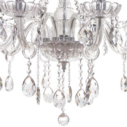 Люстра подвесная в стиле барокко "Alfemminile" 8*40Вт 25-DZ888 со стеклянными основаниями