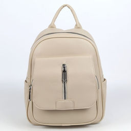 Женский рюкзак из эко кожи Z166-5 Светлый Хаки - Cidirro фото 2