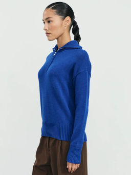 Джемпер на молнии из вискозы / Zarina  фото 4