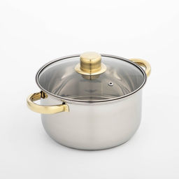 Кастрюля Доляна Роскошь, 3 л, d=20 см, с крышкой, нержавеющая сталь, капсульное дно фото 2