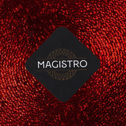 Тарелка стеклянная Magistro «Карамель. Красный», d=21 см, цвет красный