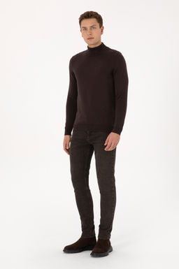 Erkek Koyu Kahverengi Basic Kazak - U.s. polo assn фото 4