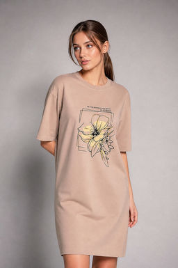 Арт. 4141 Туника женская 44-54 Цвет:кофейный
