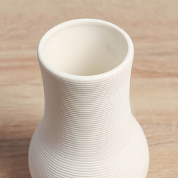 Ваза для цветов «Элиот», изгиб, d=6 см, 14×9 см, керамика, белая