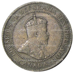 Монета 1 цент 1905 года Канада