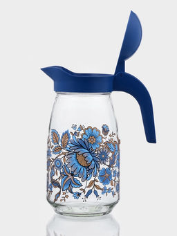 Набор для напитков «Милори», 7 предметов: кувшин, 6 стаканов, стекло, прозрачный, синий