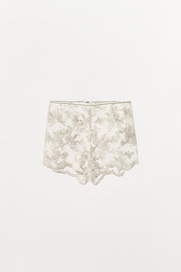 EMBROIDERED ORGANZA SHORTS - Zara фото 2
