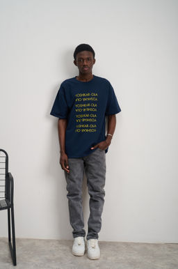 Футболка оверсайз унисекс " YOSHKAR-OLA" синий