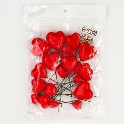 Набор для украшения Сердечки, цвет красный - Страна карнавалия фото 9