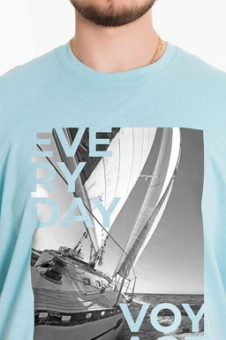 Футболка М125064Па голубой