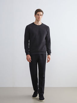 Bisiklet Yaka Erkek Sweatshirt