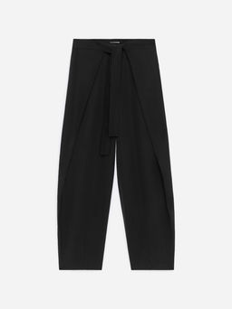 Pantalones de sastre con delantero cruzado
