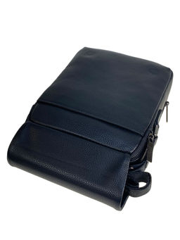 Сумка мужская из натуральной кожи, цвет черный - Greta фото 2