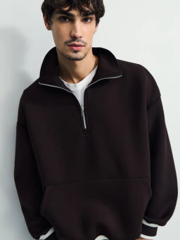 Толстовка на молнии из плотного трикатажа / Zarina  фото 2