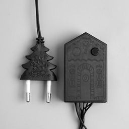Гирлянда «Нить» 5 м, IP20, тёмная нить, 50 LED, 8 режимов, 220 В, свечение жёлтое